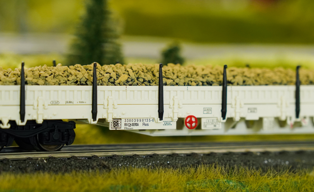 H0 1:87 escala Märklin 46016 vagón mercancías Tipo Res stake car