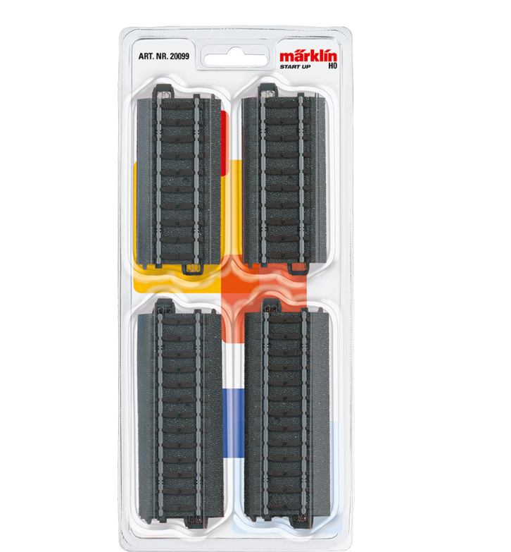 H0 1:87 escala Märklin 20099 Set de vías rectas tipo C