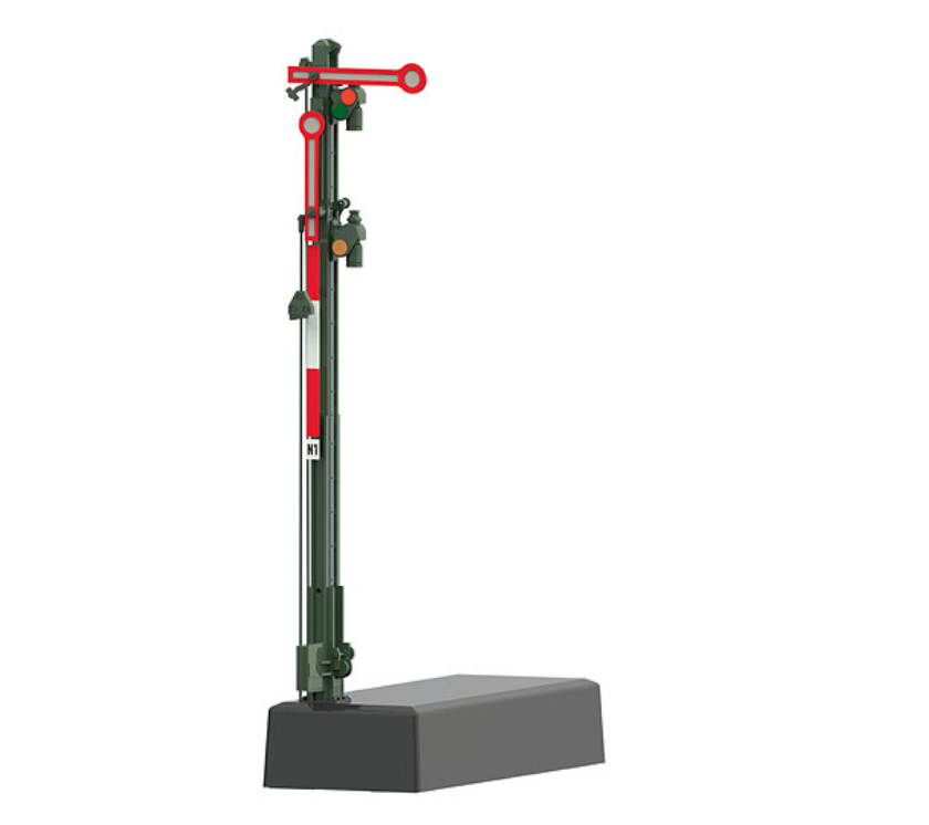 H0 1:87 escala Märklin 70411 Señal absoluta con poste estrecho Semáforo
