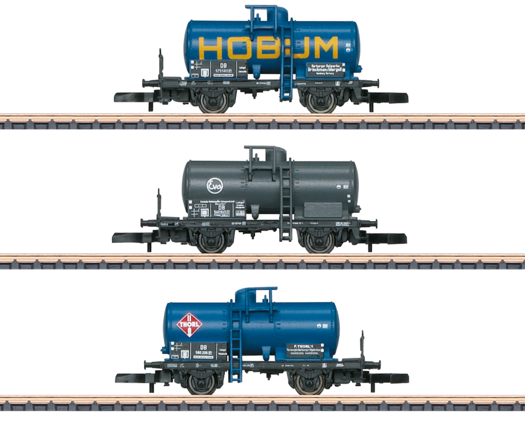 Z 1:220 Märklin 82326 Set de vagones cisterna DB Hobum EVA Thörl