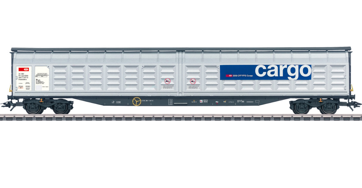 H0 1:87 escala Märklin 48055 Vagón con paredes correderas de gran capacidad Habbiillns SBB CFF