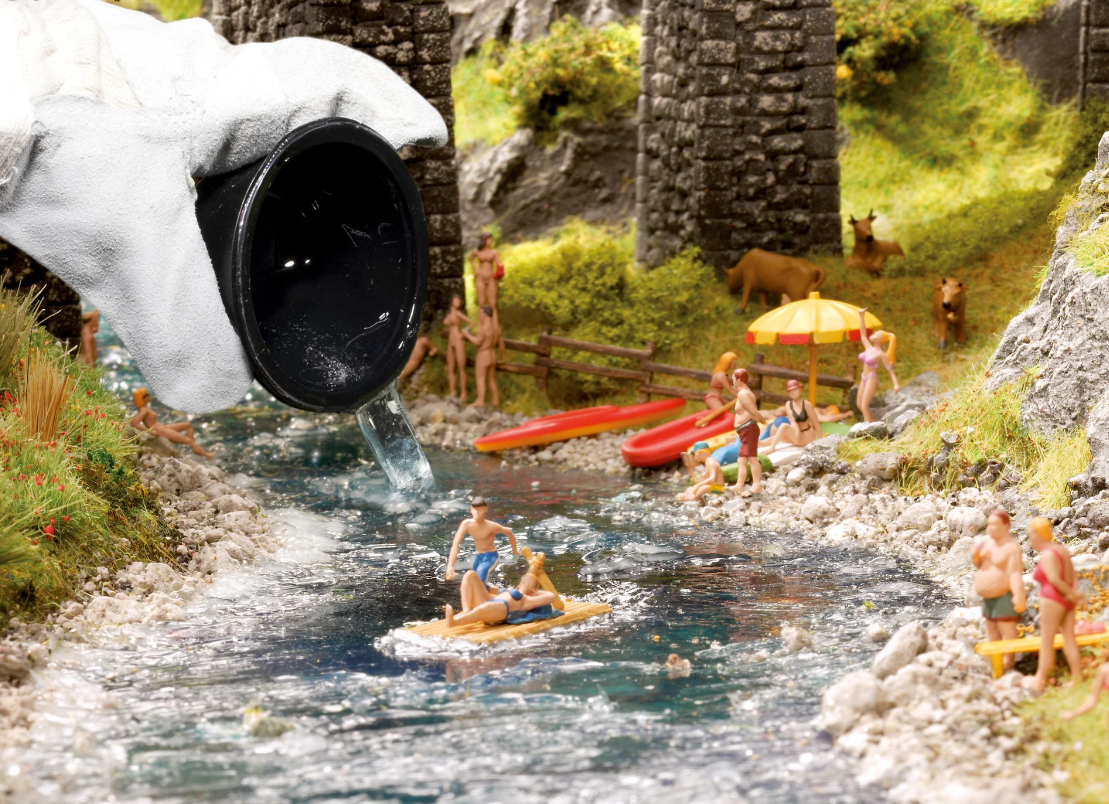 H0 1:87 escala Noch 60858 agua fácil water drops