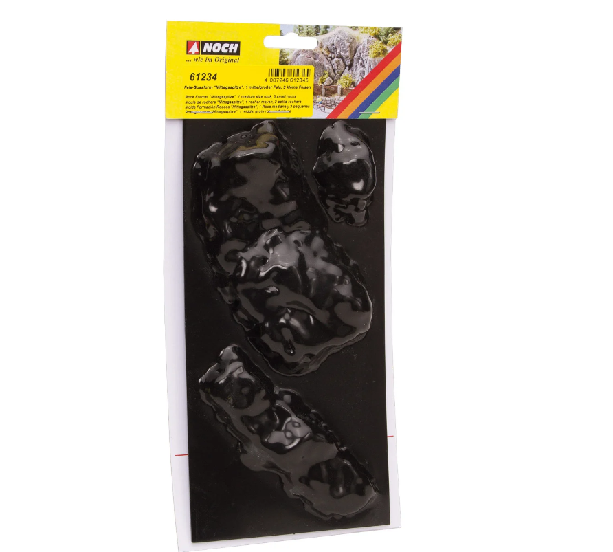 H0 1:87 escala Noch 61234 molde formación de roca mediana y dos rocas pequeñas