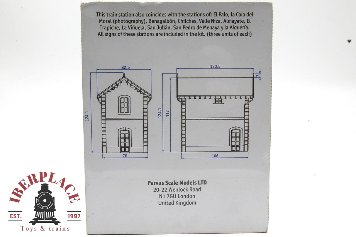 H0 1:87 escala trenes Parvus H0118 Estacion de la cala railway station