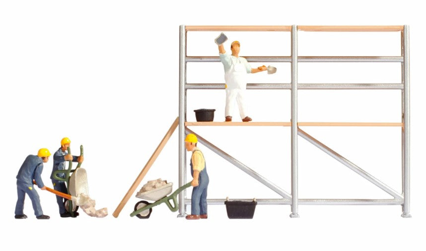 H0 escala 1:87 ho figuras modelismo maqueta Noch 15054 albañilería