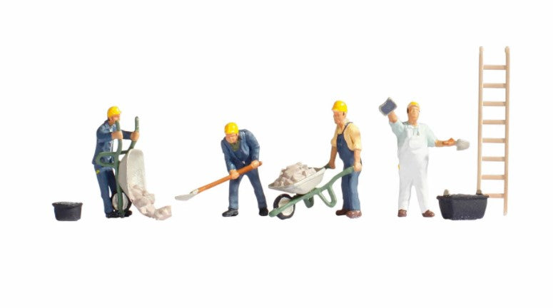 Noch 15055 figuras albañiles albañilería escala H0 1:87