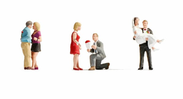 H0 escala 1:87 ho figuras modelismo maqueta Noch 15861 amor boda