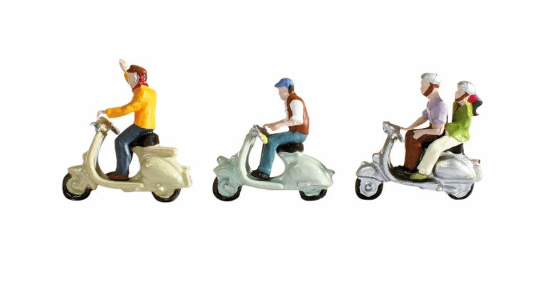 N escala 1:160 figuras modelismo Noch 36910 Escuteristas Scooter Drivers