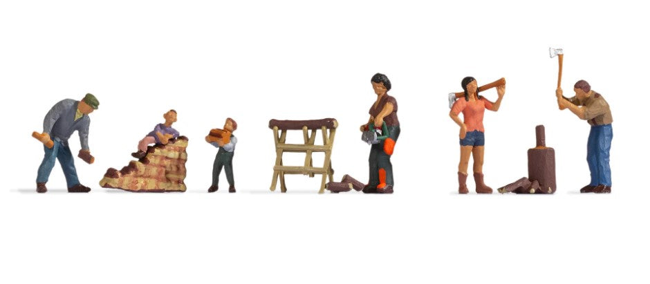 Noch 36616 figuras modelismo Cortando madera N escala 1:160