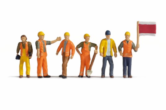 N 1:160 escala figuras modelismo Noch 36277 Obreros de via
