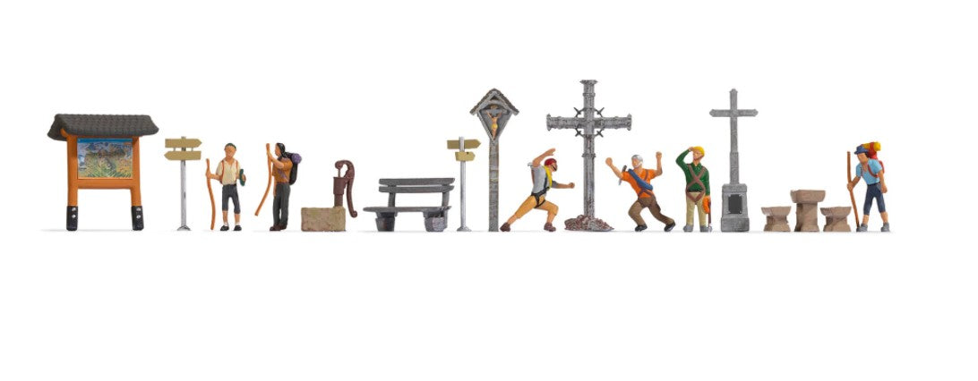 H0 escala 1:87 ho figuras modelismo Noch 16210 Set En las montañas