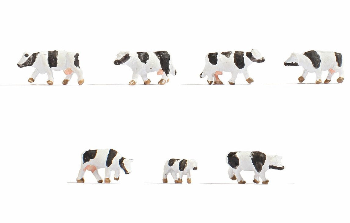 Noch 44250 figuras vacas negro blanco Z escala 1:220