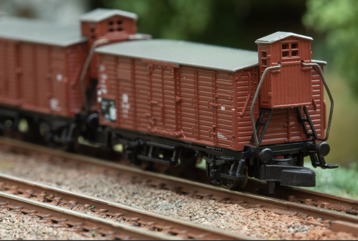 Z 1:220 Märklin 86605 set vagones mercancías G10 con garita guarda frenos