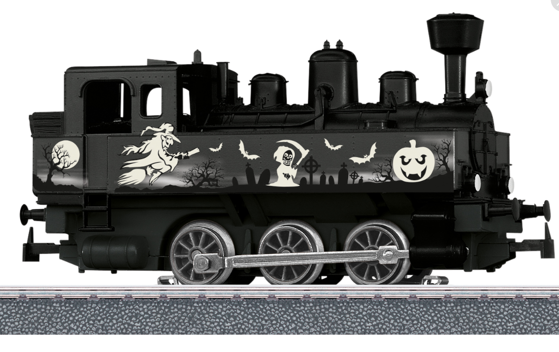 H0 1:87 Märklin 36872 Start up Digital locomotora de vapor de Halloween Glow in the Dark