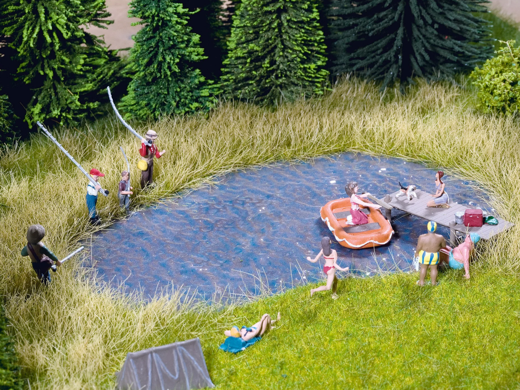 H0 1:87 escala Noch 60850 lamina de lago 41 x 26 cm