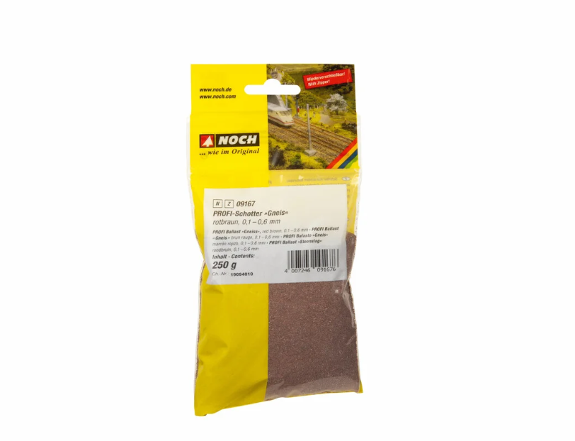 N 1:160 escala Noch 09167 balasto marrón rojizo Gneis 250gr