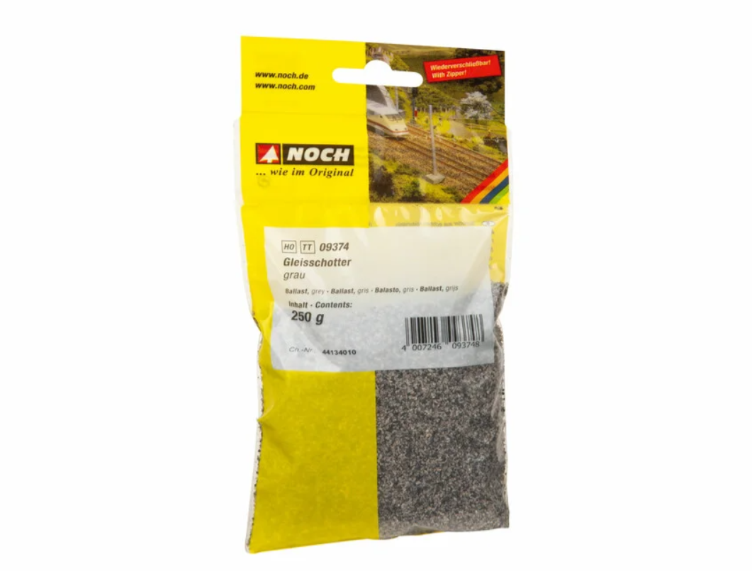 H0 1:87 escala Noch 09374 balasto gris 250 gr