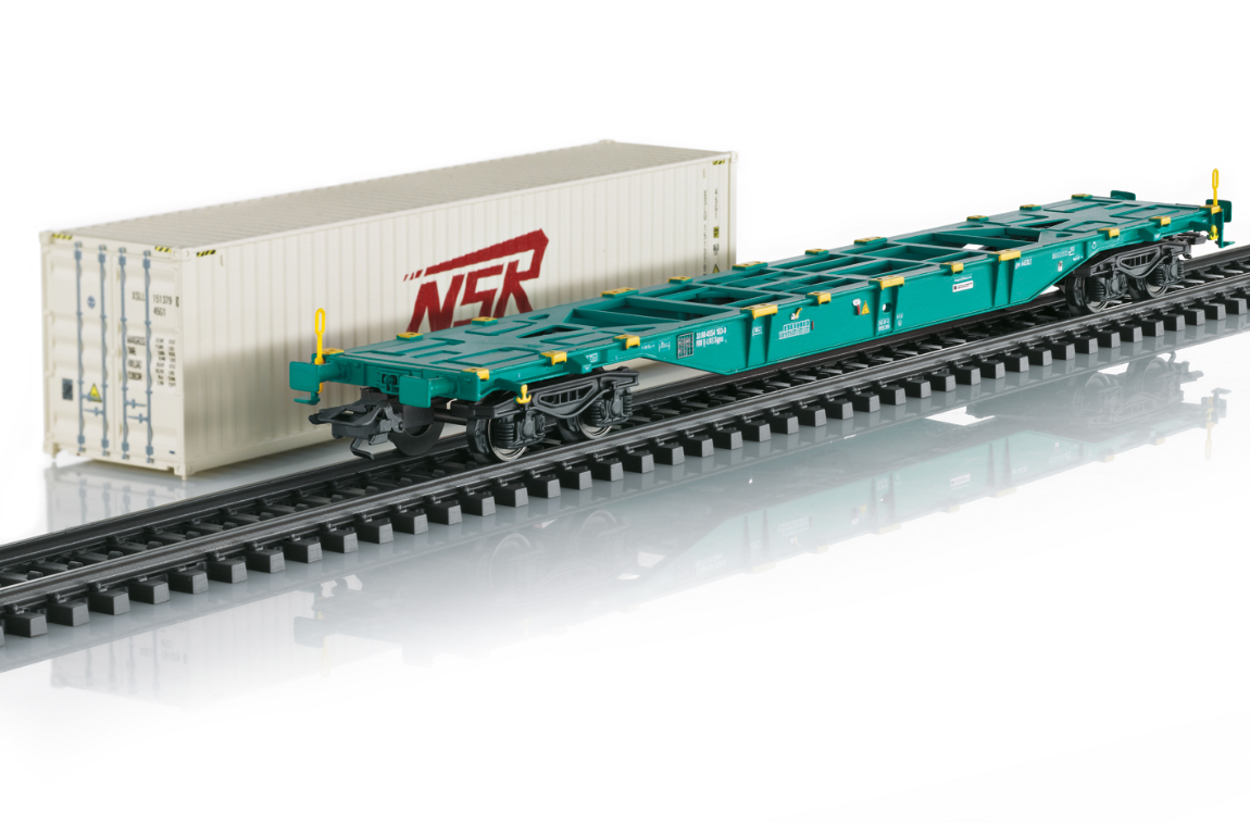 H0 1:87 escala Märklin 47135 Vagón portacontenedores tipo constructivo Sgns. NV/SA