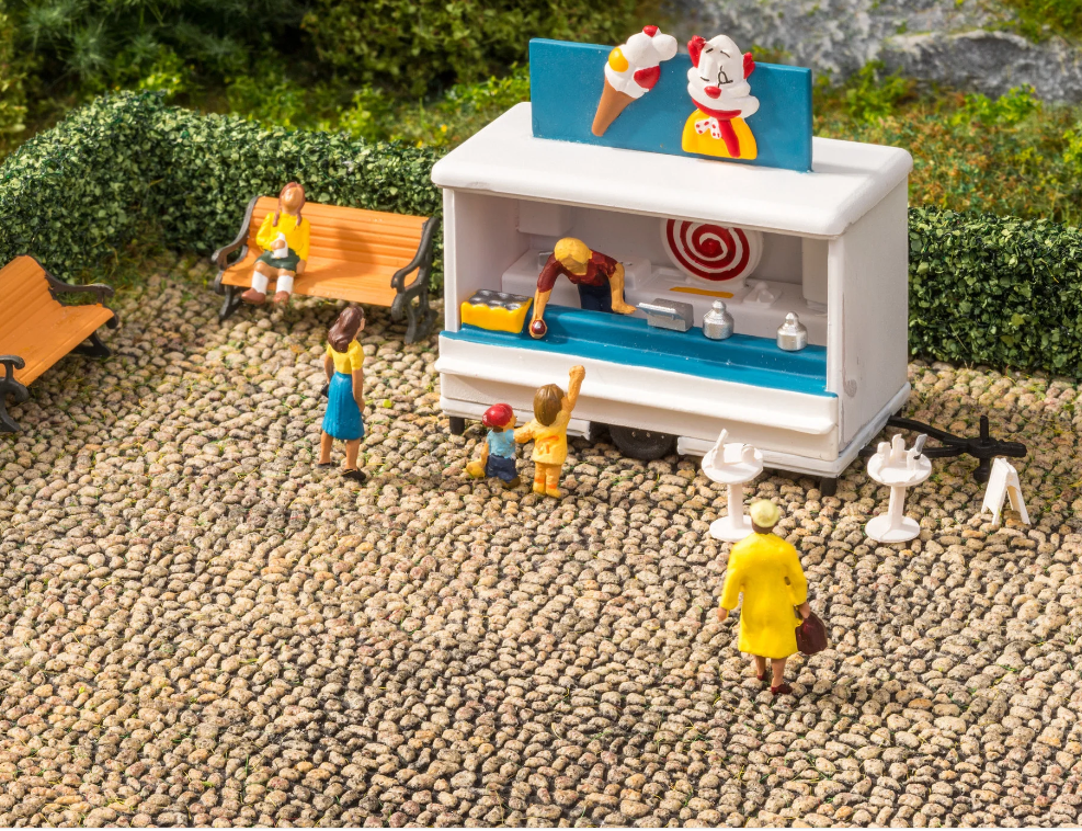 H0 1:87 escala Noch 60326 plaza estructurada 15.5 x 21 cm