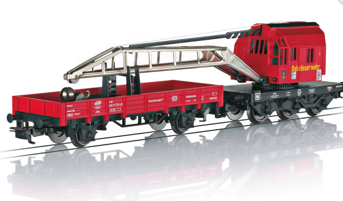 H0 1:87 escala Märklin 44752 Digital Sound Mfx Set de grúa de rescate de bomberos DB