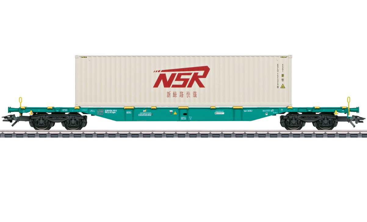 H0 1:87 escala Märklin 47135 Vagón portacontenedores tipo constructivo Sgns. NV/SA