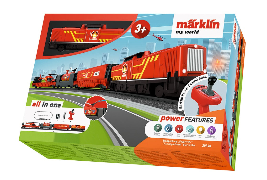 Märklin my world H0 29340 Caja de iniciación Bomberos con sonido y agua