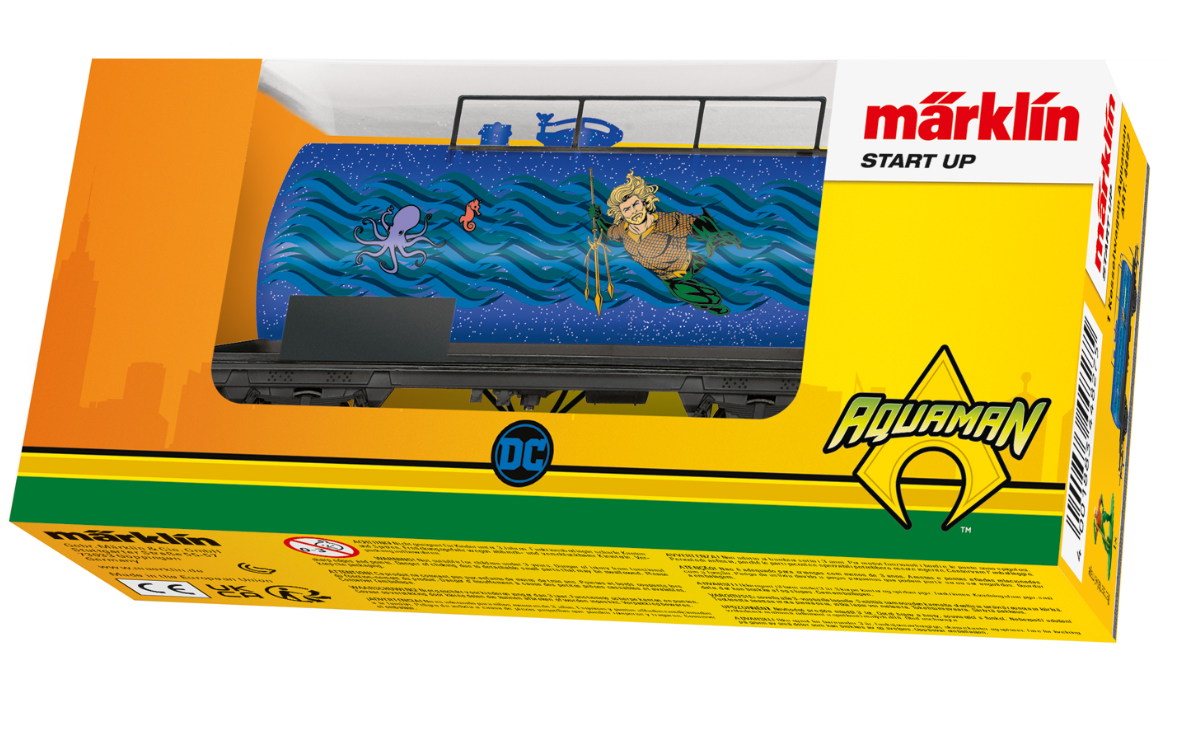 H0 1:87 escala Märklin 44827 Start up Vagón cisterna Aquaman