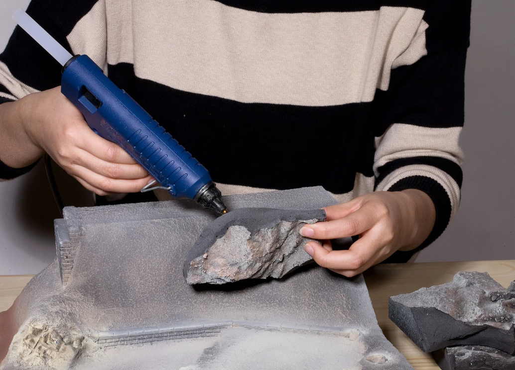 H0 1:87 escala Noch 58470 Pared de roca granito para decoración 32x16x12.6