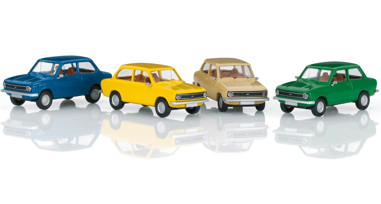 H0 1:87 escala Märklin 46404 Set de vagones de plataforma "DAF 66" NS