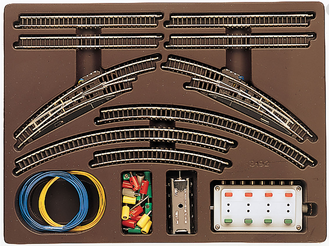 Z 1:220 Märklin 8192 Caja de doble vía T1 vías y desvíos curvos