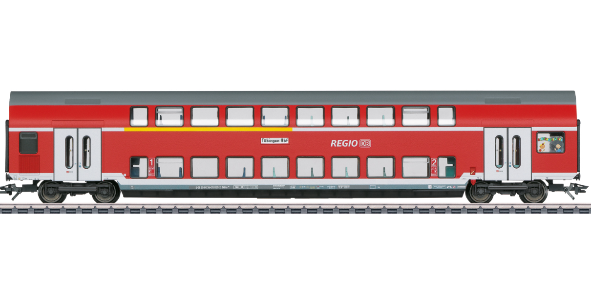 H0 1:87 escala Märklin 43567 Coche de viajeros de dos pisos de 1.ª/2.ª clase