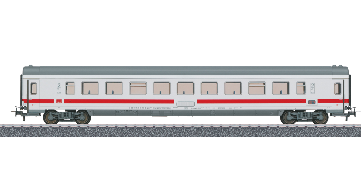 H0 1:87 escala Märklin 40501 Tren de expreso Intercity de segunda clase vagón pasajeros DB