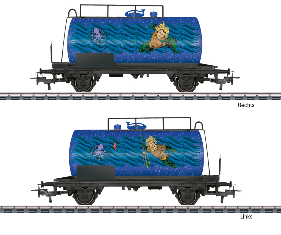 H0 1:87 escala Märklin 44827 Start up Vagón cisterna Aquaman