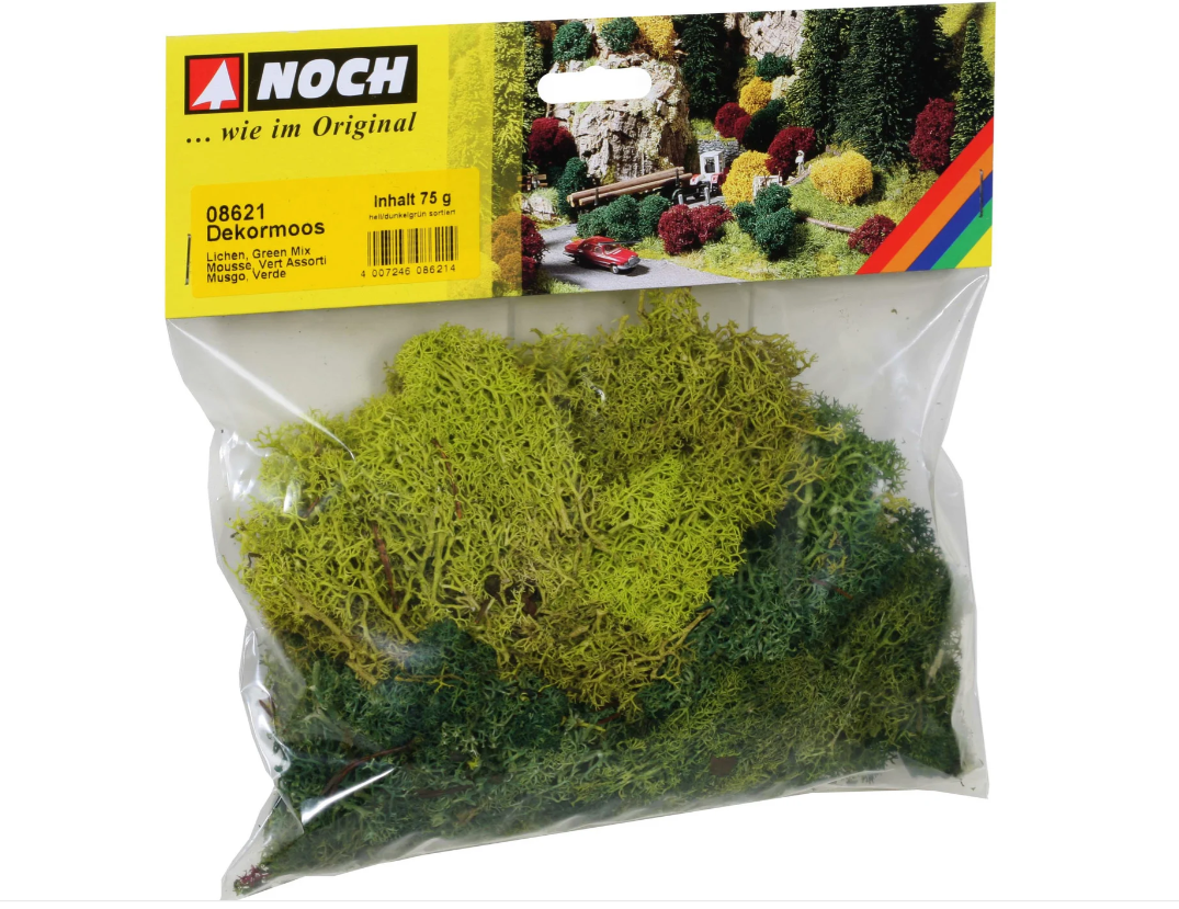 Noch 08621 Musgo decorativo verde 75gr H0 escala 1:87 ho 00