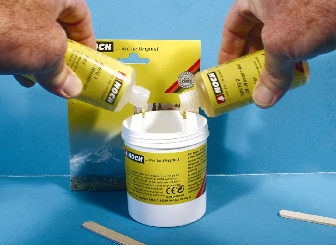 Noch 60871 gel de agua de color 2x50ml H0 1:87 escala N 1:160 etc modelismo