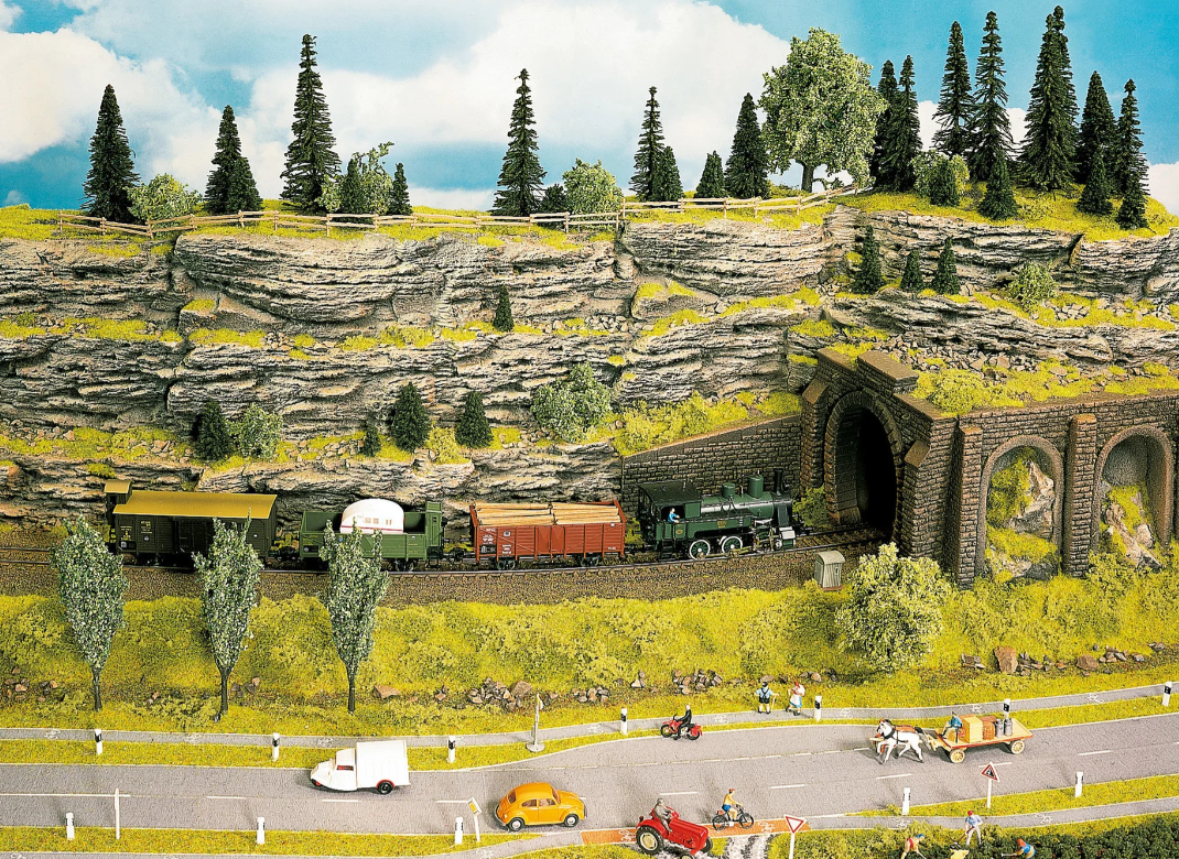 H0 1:87 escala Noch 58480 Pared de roca pizarra 33x19 cm