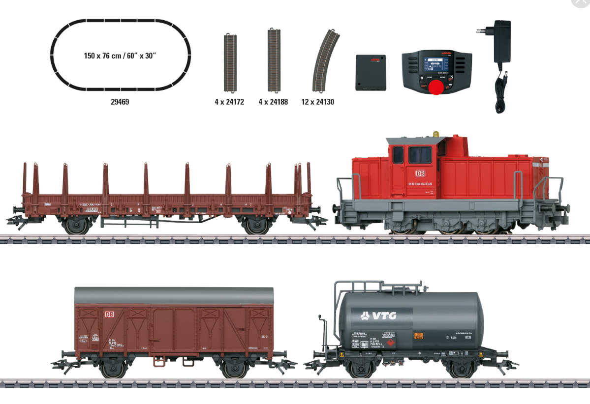 H0 1:87 Märklin 29469 Digital Caja de iniciación en digital "Servicio moderno de maniobras" DB