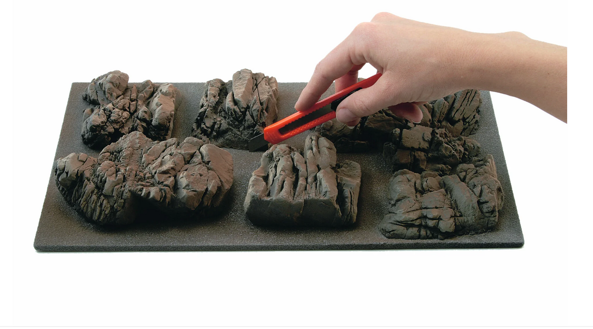 H0 1:87 escala Noch 58451 Piezas de roca granito para decoración 5 piezas