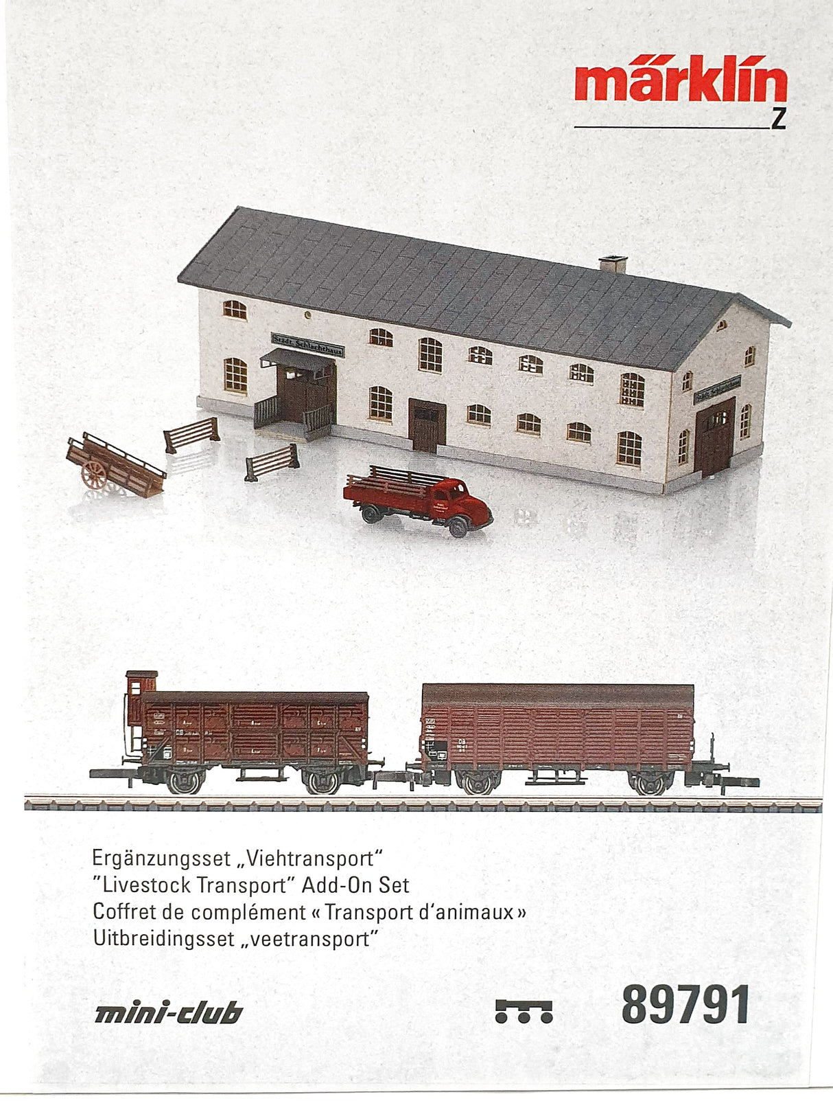 Z 1:220 escala trenes Märklin MHI 89791 Set Transporte de ganado Ep. III