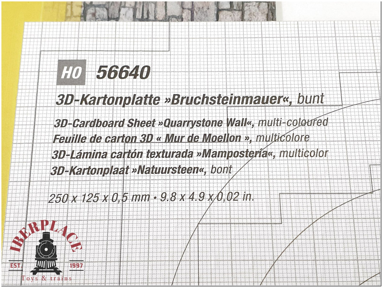 N 1:160 escala Noch 56940 3D Lámina mamposteria 250x125x0,5mm