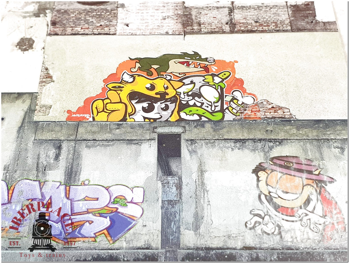 Noch 56669 3D Lámina muro industrial 250x125x0,5mm H0 1:87 escala