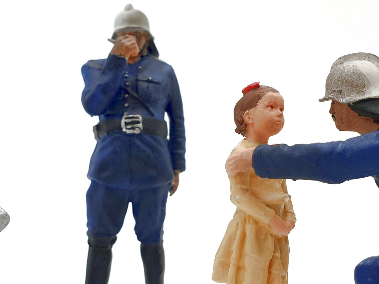 G escala figuras Iberplace 40003 Bomberos Set modelismo