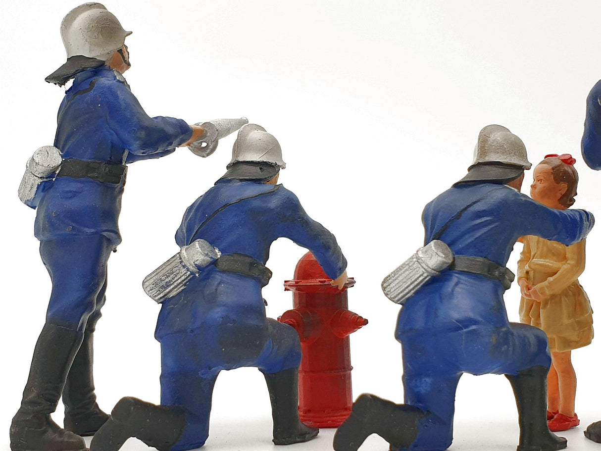 G escala figuras Iberplace 40003 Bomberos Set modelismo