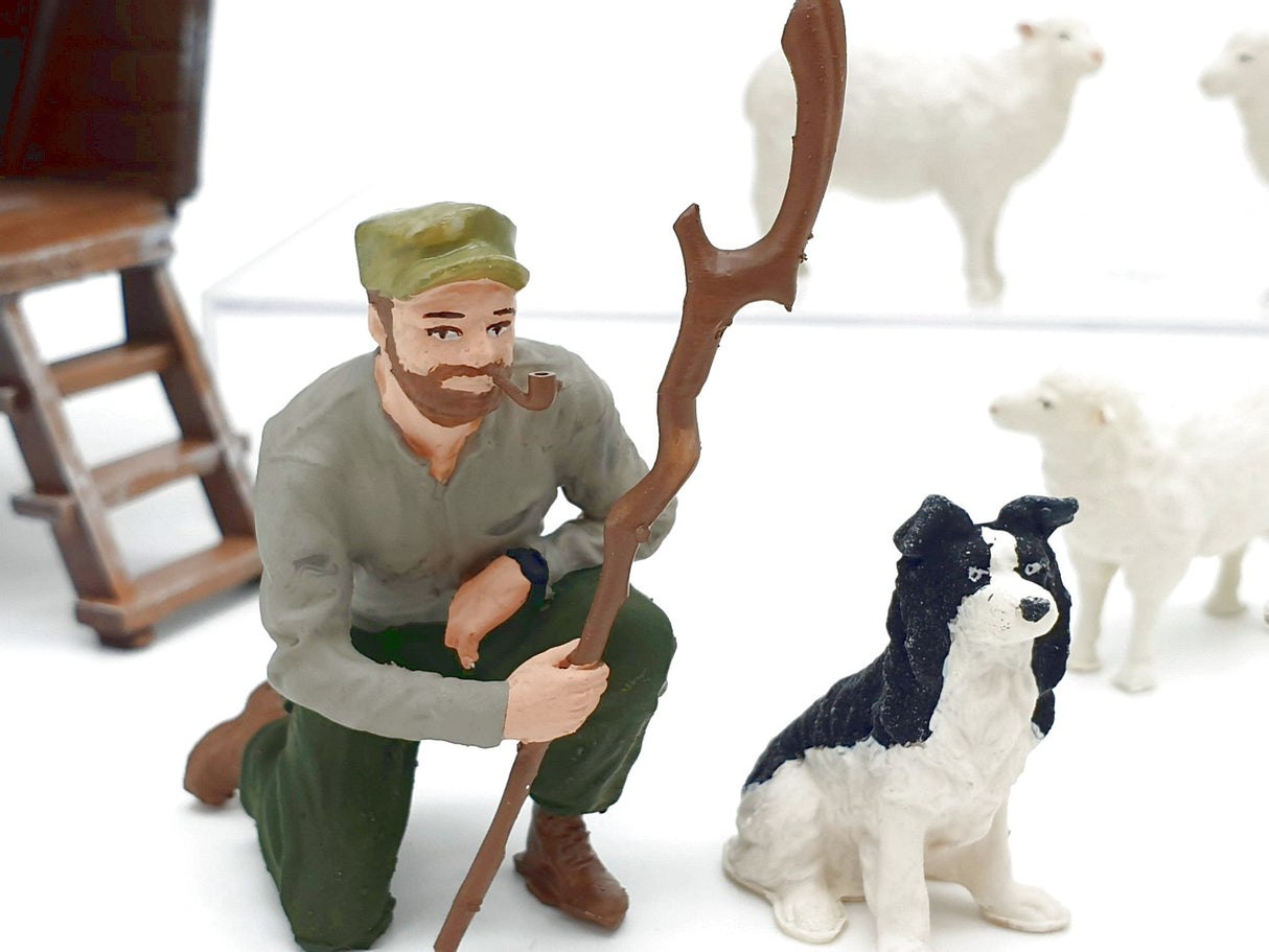 G escala figuras Iberplace 40004 Pastor con carro Set modelismo