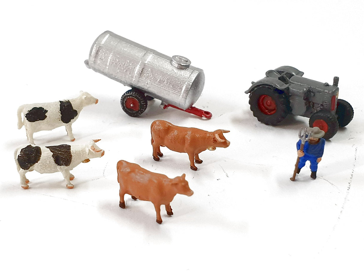 🧨 Liquidación – Z 1:220 escala figuras Iberplace 10003 Tractor vacas
