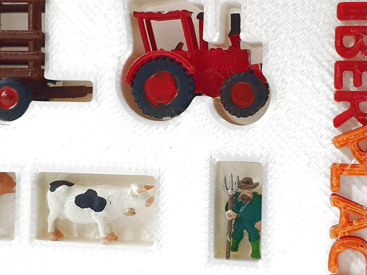 Z 1:220 escala figuras Iberplace 10005 Tractor jaula vacas modelismo