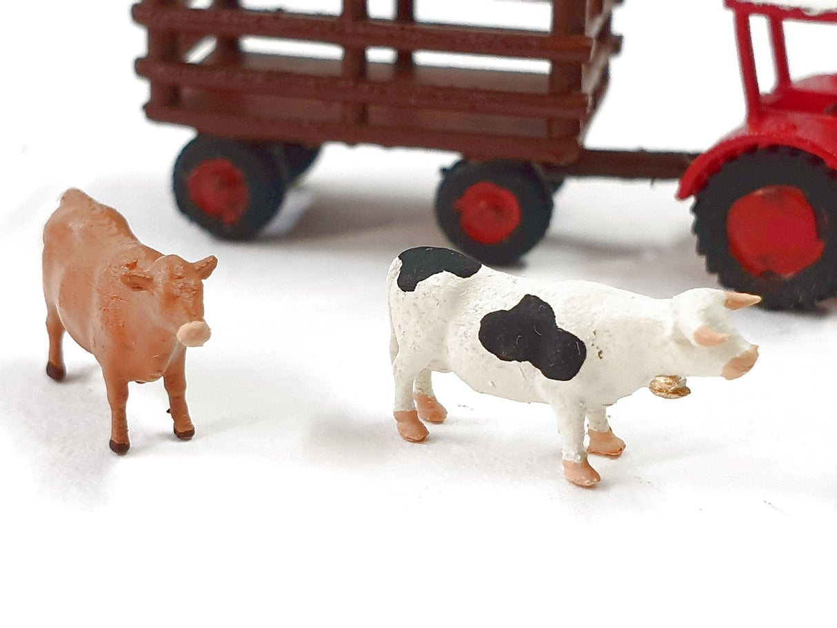 Z 1:220 escala figuras Iberplace 10005 Tractor jaula vacas modelismo