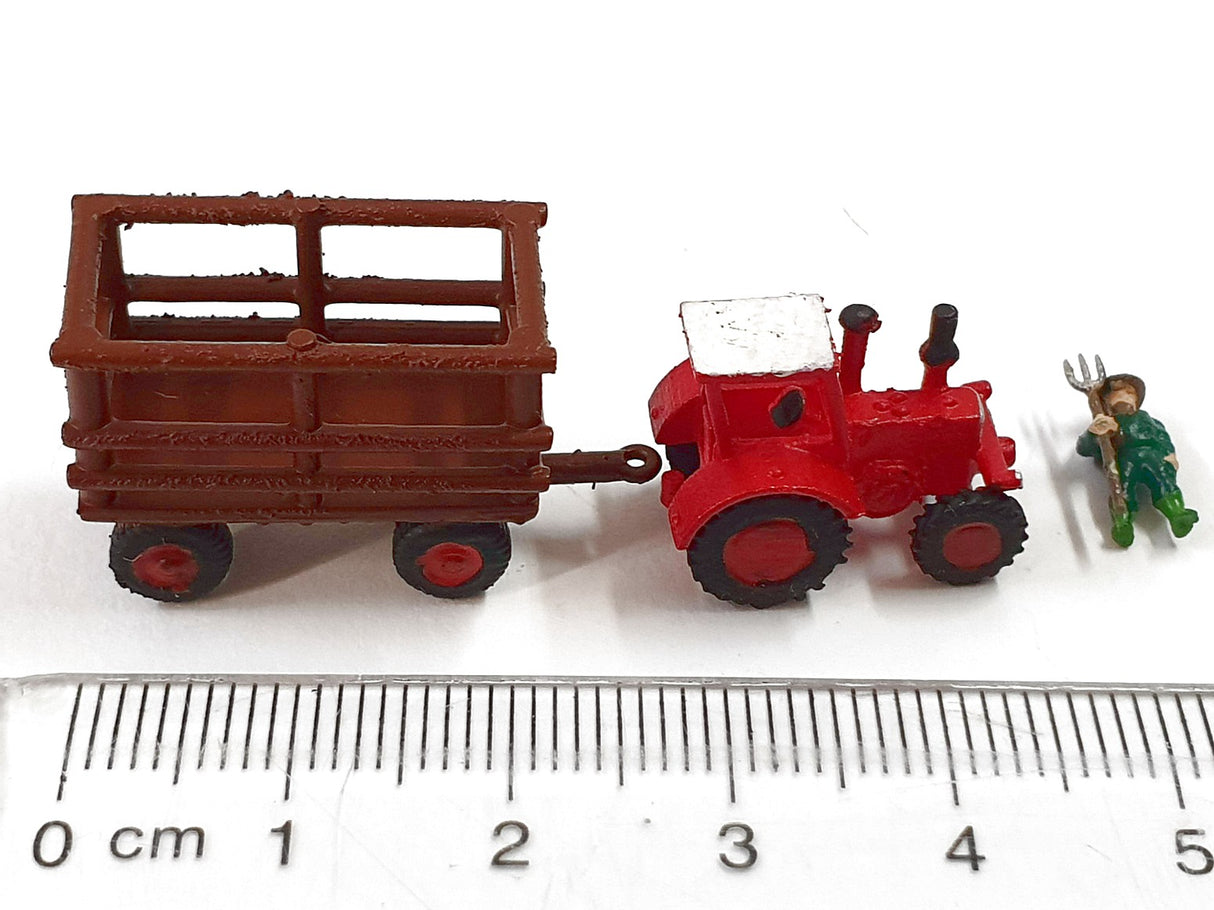 Z 1:220 escala figuras Iberplace 10005 Tractor jaula vacas modelismo