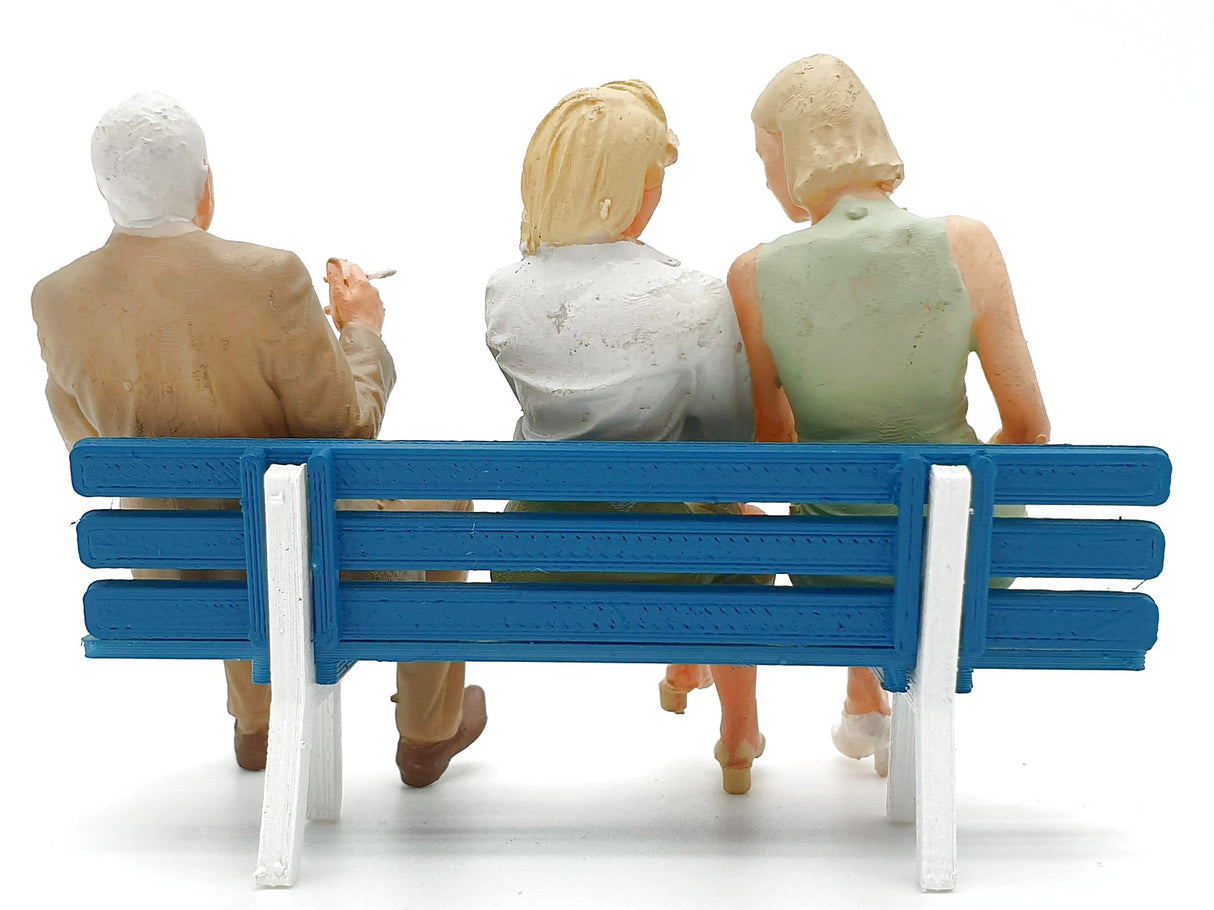 G escala 1:22,5 figuras Iberplace 40011 Personas sentadas banca Set modelismo