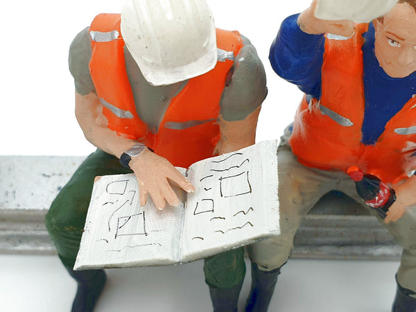 G escala 1:22,5 figuras Iberplace 40005 Obreros de construcción Set modelismo